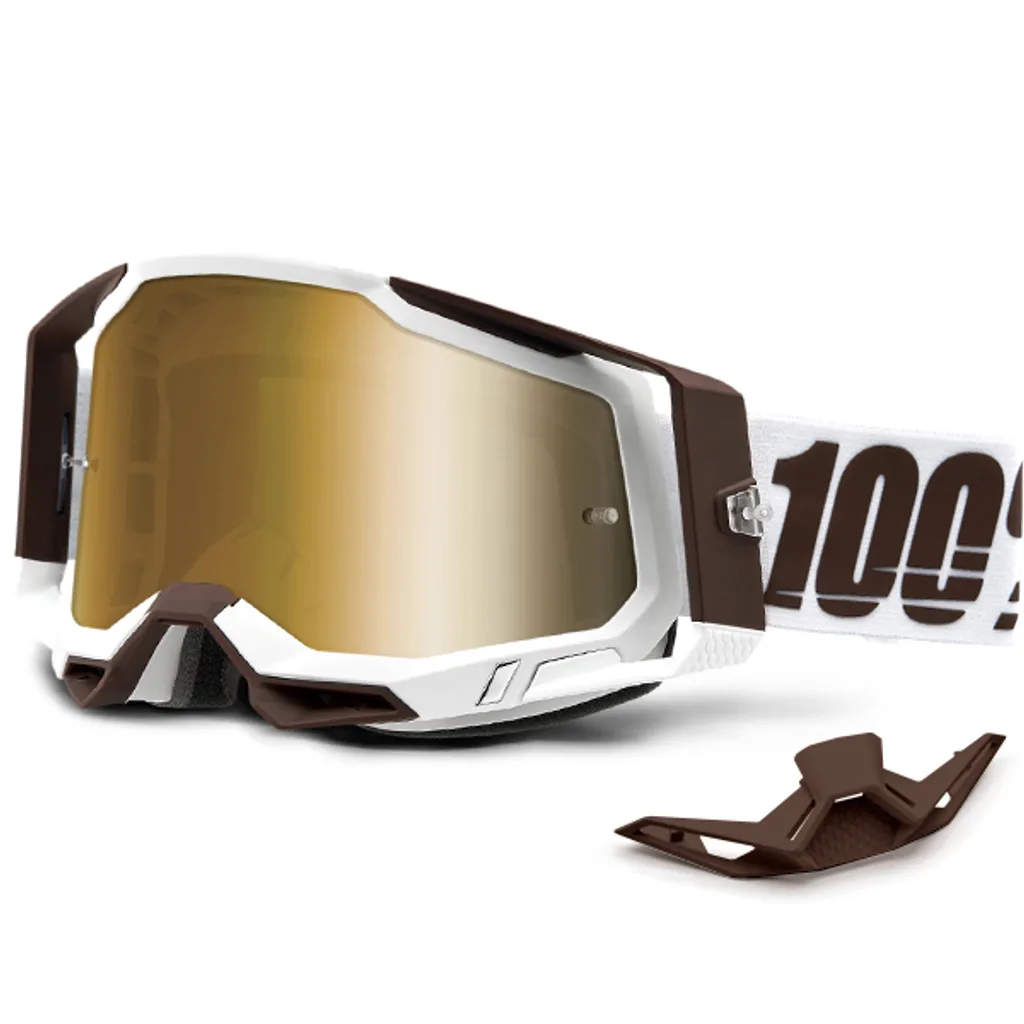 Goggles 100% Racecraft 2 Snowbird True Gold Lens